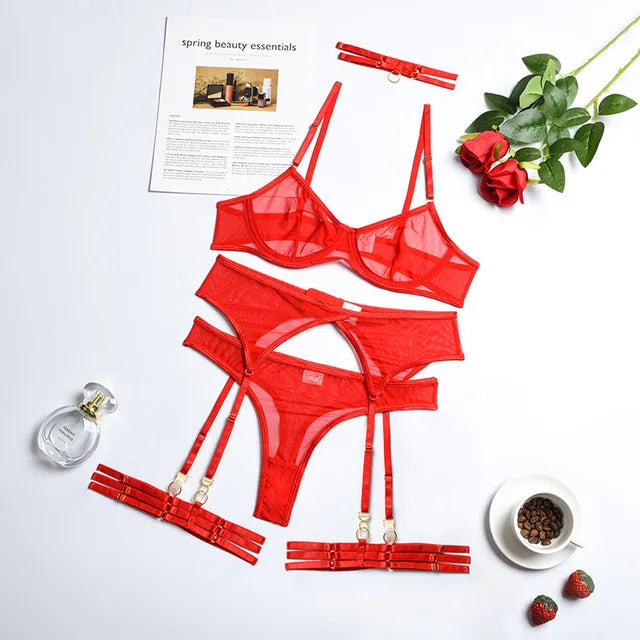 Iris 4-delige lingerieset 