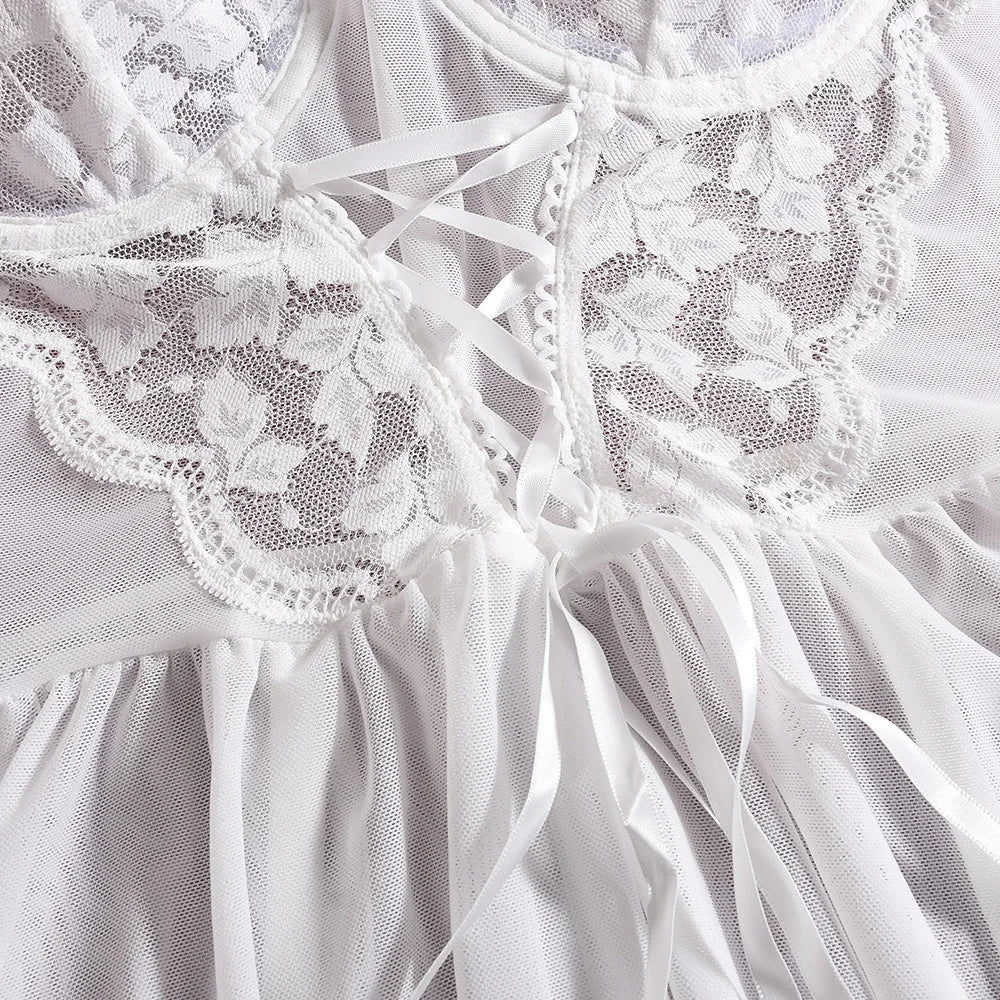 Nova Elegantes Nachthemd mit Blumenmuster