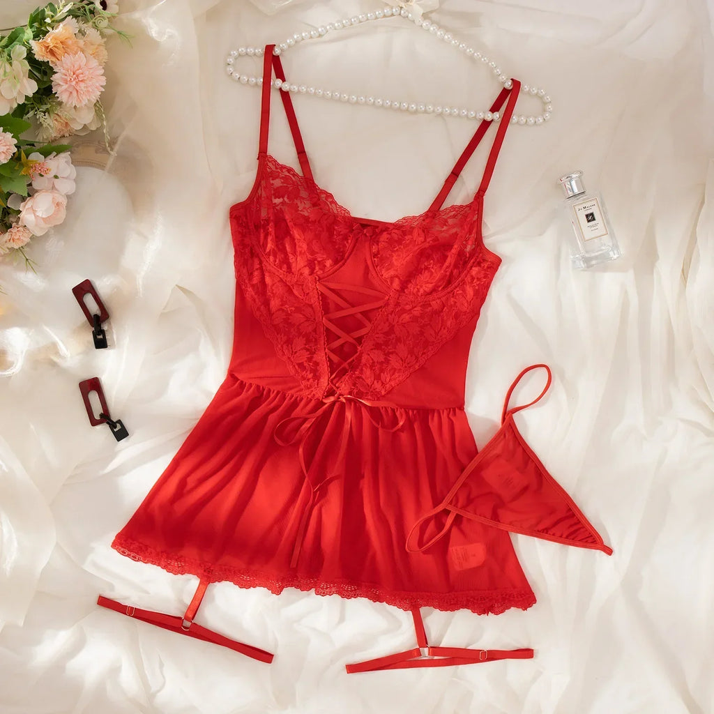 Nova Elegantes Nachthemd mit Blumenmuster